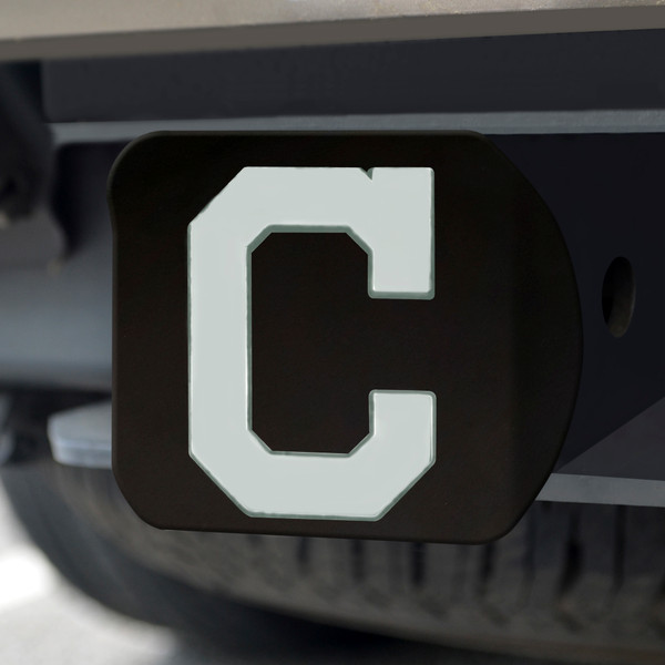 MLB - Cleveland Indians Hitch Cover - Black 3.4"x4"