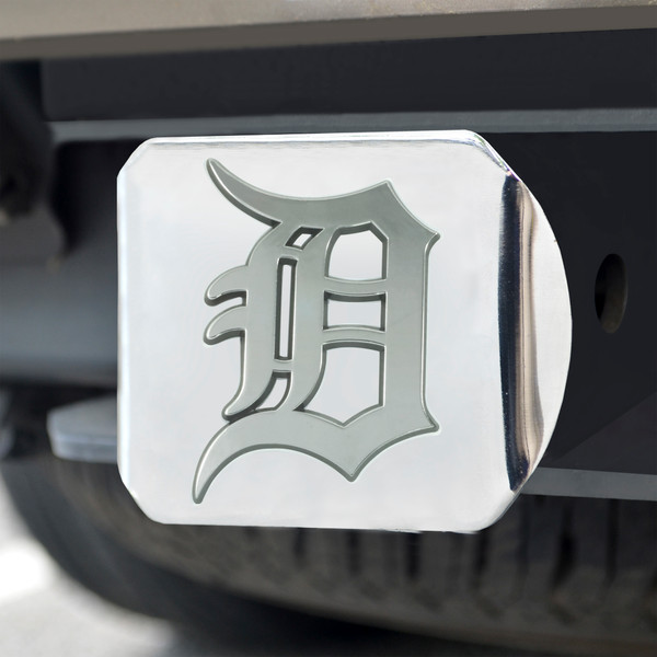 MLB - Detroit Tigers Hitch Cover - Chrome 3.4"x4"