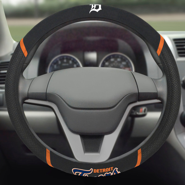 MLB - Detroit Tigers Steering Wheel Cover 15"x15"