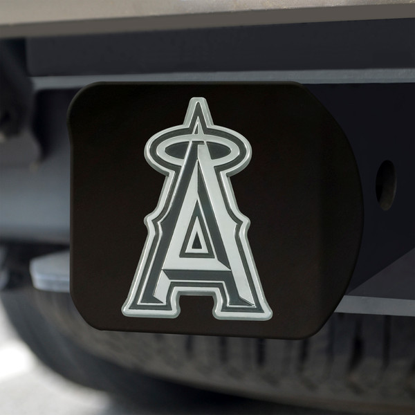 MLB - Los Angeles Angels Hitch Cover - Black 3.4"x4"