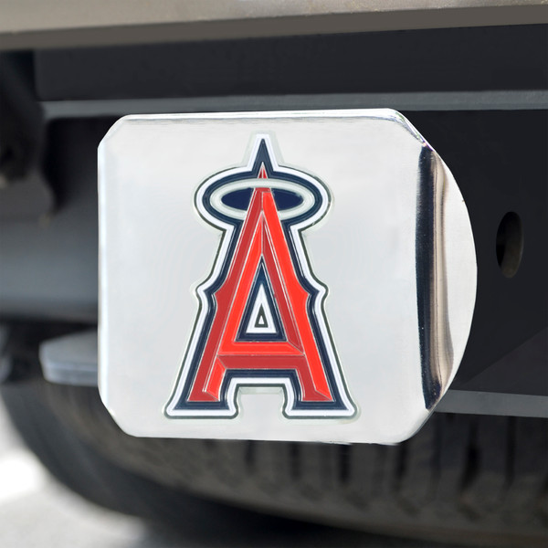 MLB - Los Angeles Angels Color Hitch - Chrome 3.4"x4"