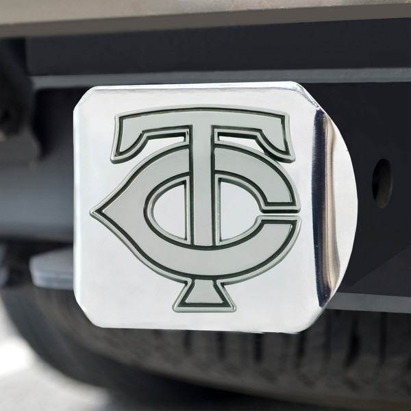 MLB - Minnesota Twins Hitch Cover - Chrome 3.4"x4"