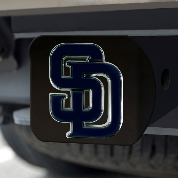 MLB - San Diego Padres Color Hitch - Black 3.4"x4"