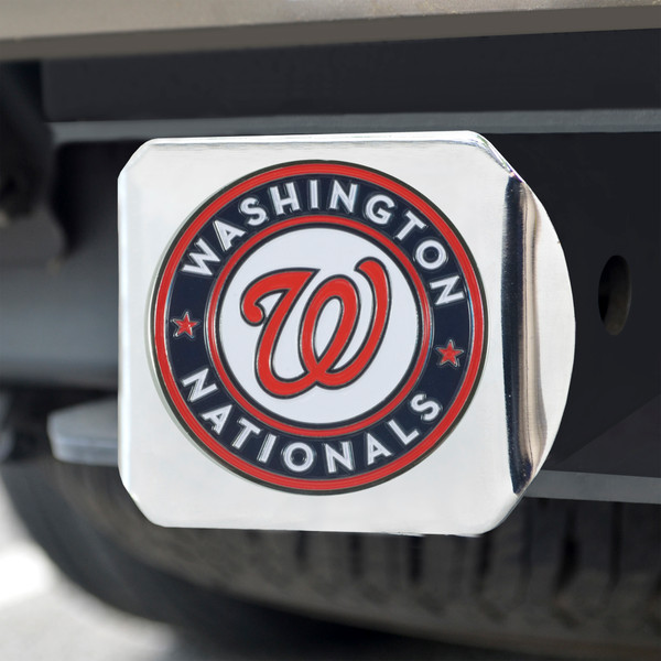 MLB - Washington Nationals Color Hitch - Chrome 3.4"x4"