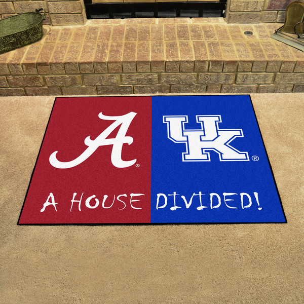 House Divided - Alabama/Kentucky Mat 33.75"x42.5"