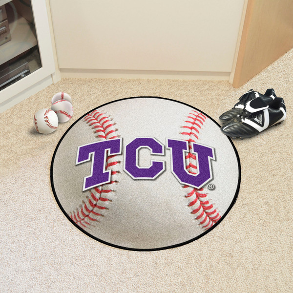 Texas Christian University Baseball Mat 27" diameter