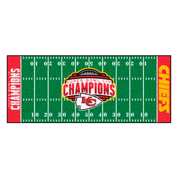 Kansas City Chiefs Football Field Runner Super Bowl LIV Champions Green