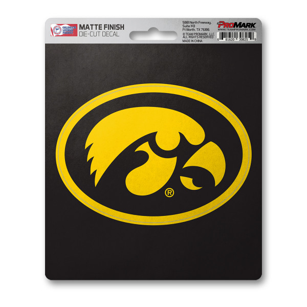 Iowa Hawkeyes Matte Decal "Hawkeye" Logo