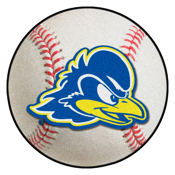 University of Delaware - Delaware Blue Hens Baseball Mat "Blue Hen" Logo White