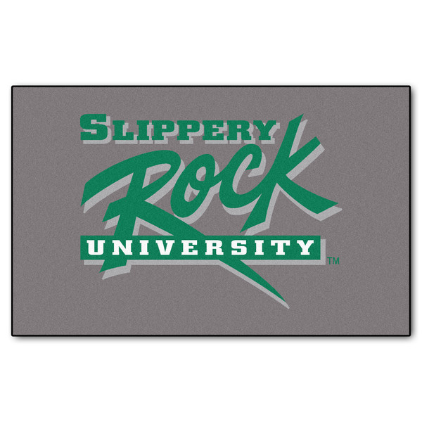 Slippery Rock University - Slippery Rock The Rock Ulti-Mat "Slippery Rock University" Wordmark Green