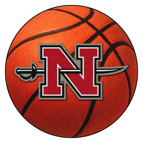 Nicholls State University - Nicholls State Colonels Basketball Mat "N with Sword" Logo Orange