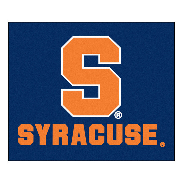 Syracuse University - Syracuse Orange Tailgater Mat "S" Logo & "Syracuse" Wordmark Blue