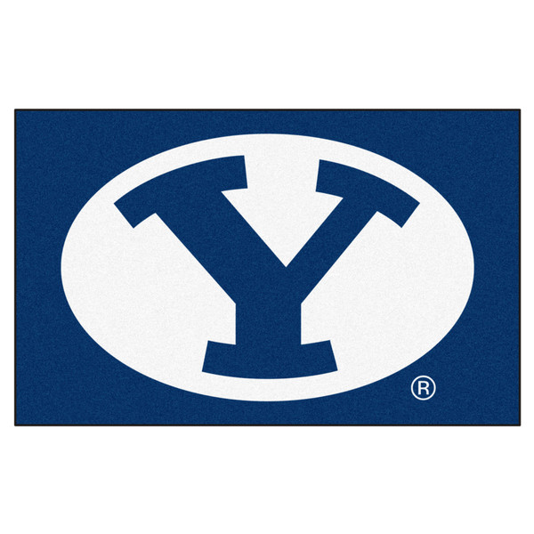 Brigham Young University - BYU Cougars Ulti-Mat "Oval Y" Logo Blue