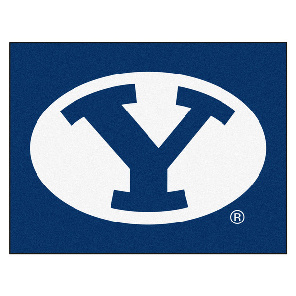 Brigham Young University - BYU Cougars All-Star Mat "Oval Y" Logo Blue