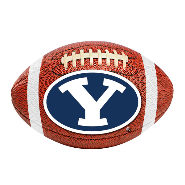 Brigham Young University - BYU Cougars Football Mat "Oval Y" Logo Brown