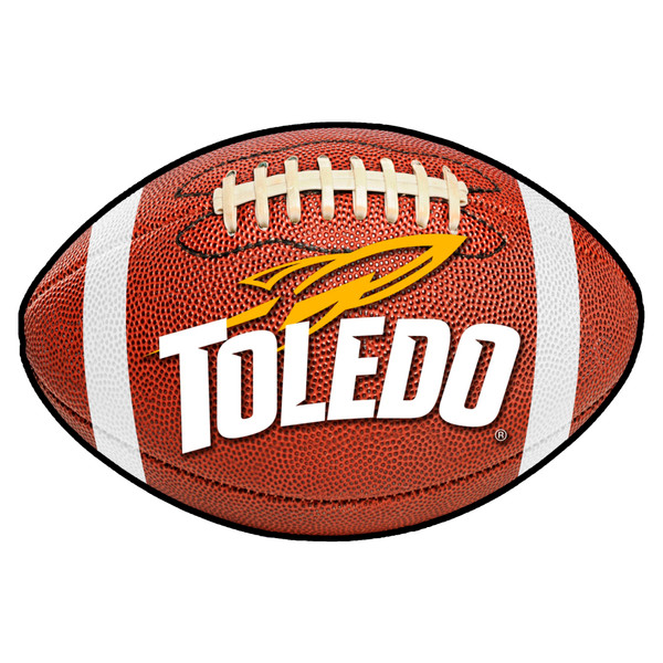 University of Toledo - Toledo Rockets Football Mat Toledo Rocket Primary Logo Brown