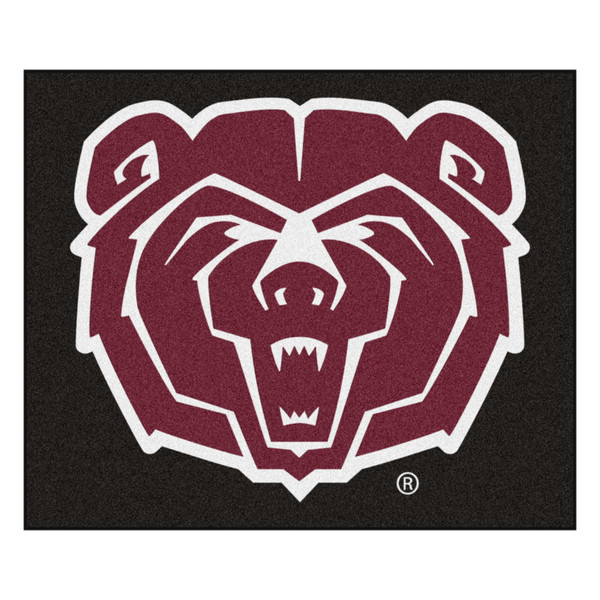 Missouri State University - Missouri State Bears Tailgater Mat "Bear" Logo Black