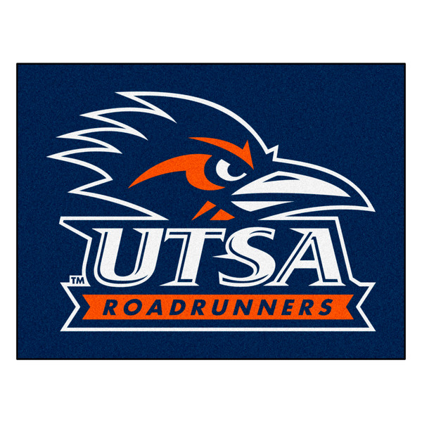 University of Texas at San Antonio - UTSA Roadrunners All-Star Mat "Roadrunner Head & Wordmark" Logo Navy