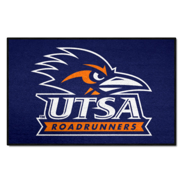 University of Texas at San Antonio - UTSA Roadrunners Starter Mat "Roadrunner Head & Wordmark" Logo Navy