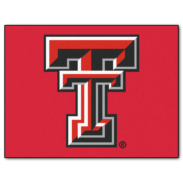 Texas Tech University - Texas Tech Red Raiders All-Star Mat Double T Primary Logo Red