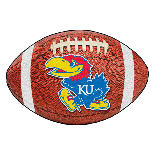 University of Kansas - Kansas Jayhawks Football Mat Jayhawk Primary Logo Brown