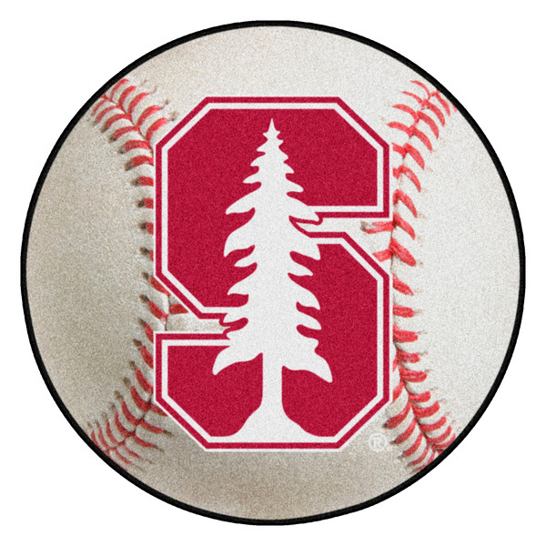 Stanford University - Stanford Cardinal Baseball Mat Cardinal S Primary Logo White