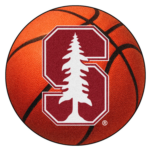 Stanford University - Stanford Cardinal Basketball Mat Cardinal S Primary Logo Orange