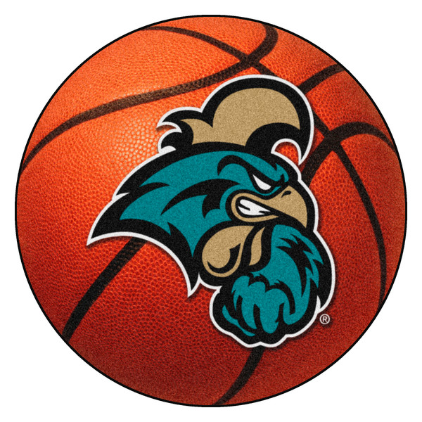 Coastal Carolina University - Coastal Carolina Chanticleers Basketball Mat "Chanticleer" Logo Orange