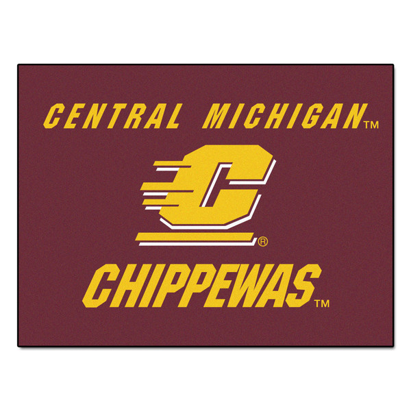Central Michigan University - Central Michigan Chippewas All-Star Mat "Block C" Logo & Wordmark Maroon