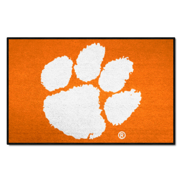 Clemson University - Clemson Tigers Starter Mat Tiger Paw Primary Logo Orange