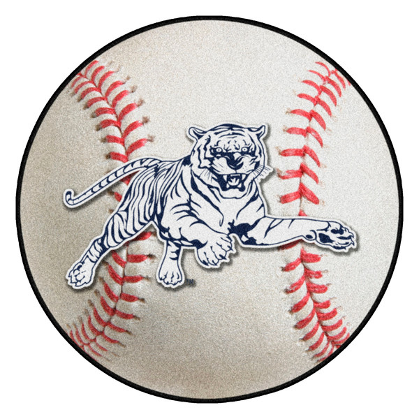 Jackson State University - Jackson State Tigers Baseball Mat "Tiger" Logo White