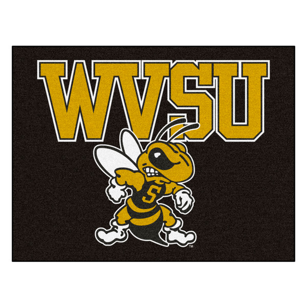 West Virginia State University - West Virginia State Yellow Jackets All-Star Mat "WVSU & Yellow Jacket" Logo Black