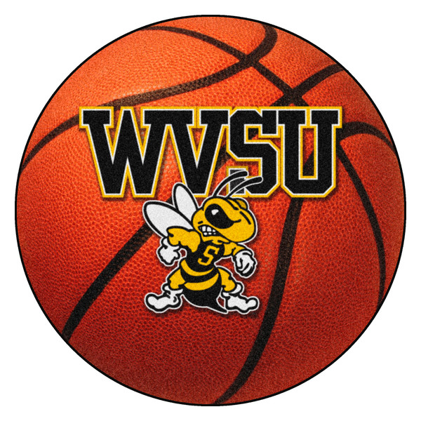 West Virginia State University - West Virginia State Yellow Jackets Basketball Mat "WVSU & Yellow Jacket" Logo Orange