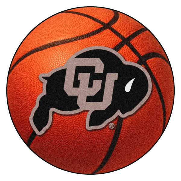 University of Colorado - Colorado Buffaloes Basketball Mat CU Buffalo Primary Logo Orange