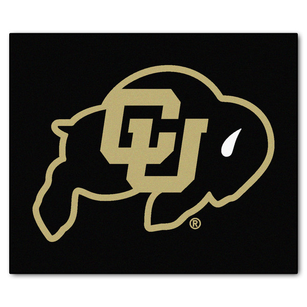University of Colorado - Colorado Buffaloes Tailgater Mat CU Buffalo Primary Logo Black