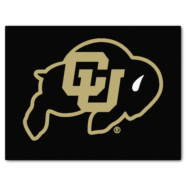 University of Colorado - Colorado Buffaloes All-Star Mat CU Buffalo Primary Logo Black