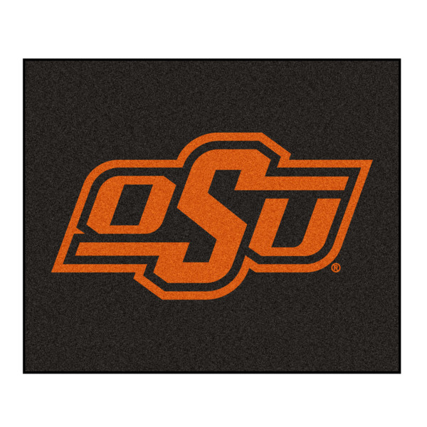 Oklahoma State University - Oklahoma State Cowboys Tailgater Mat OSU Primary Logo Black