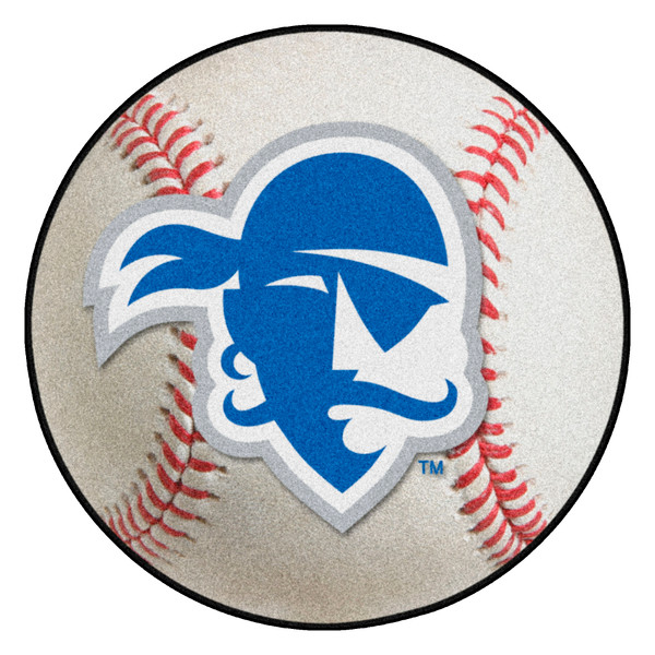 Seton Hall University - Seton Hall Pirates Baseball Mat "Pirate" Logo White