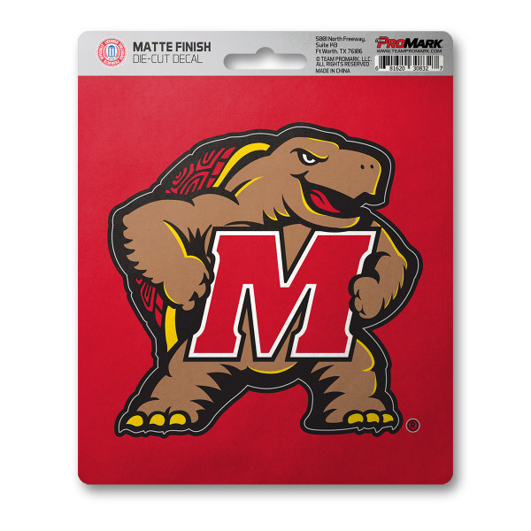 Maryland Terrapins Matte Decal "M & Turtle" Logo