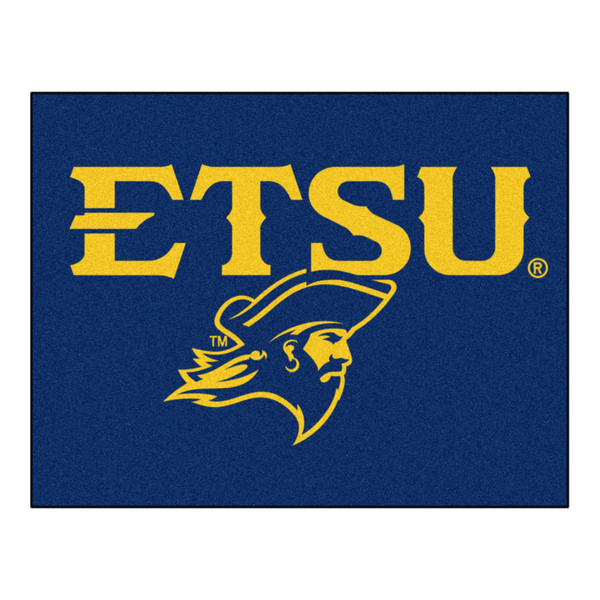 East Tennessee State University - East Tennessee Buccaneers All-Star Mat ETSU Buccaneer Logo Navy