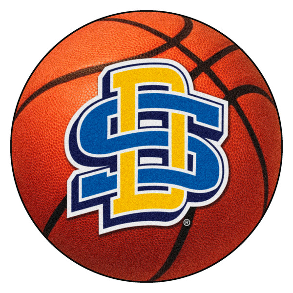 South Dakota State University - South Dakota State Jackrabbits Basketball Mat "Interlocked SD" Logo Orange