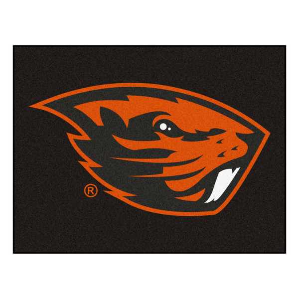 Oregon State University - Oregon State Beavers All-Star Mat Beaver Primary Logo Black