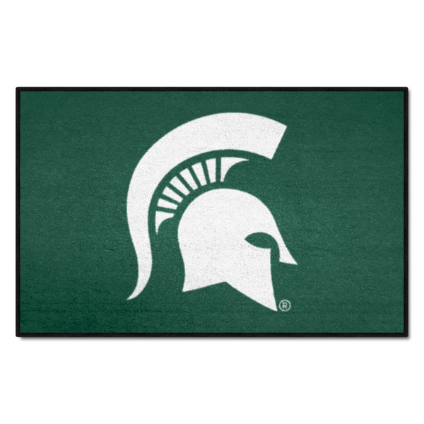 Michigan State University - Michigan State Spartans Starter Mat Spartan Primary Logo Green