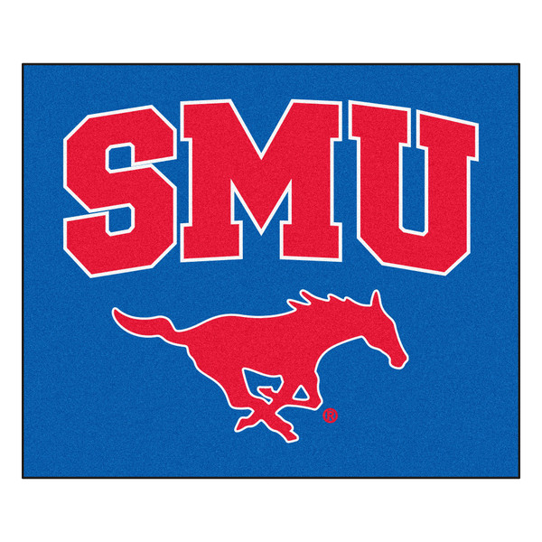 Southern Methodist University - SMU Mustangs Tailgater Mat Mustang Logo Blue