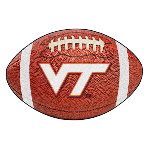 Virginia Tech - Virginia Tech Hokies Football Mat VT Primary Logo Brown