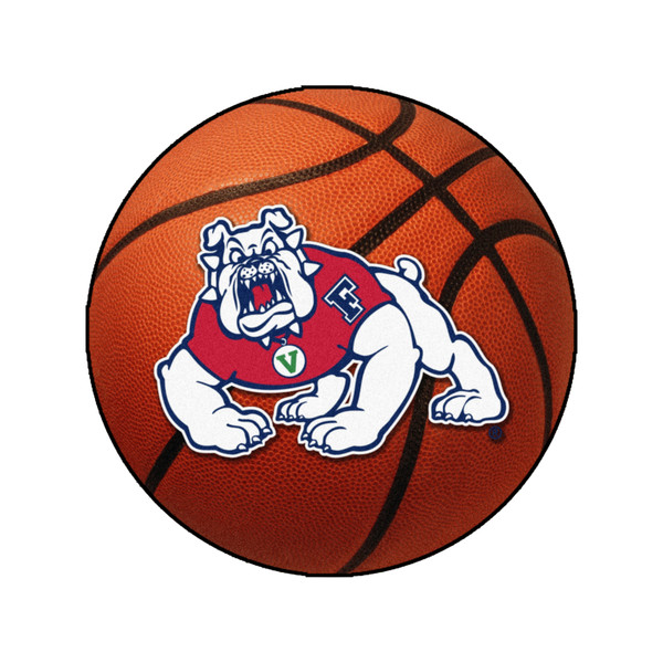 Fresno State - Fresno State Bulldogs Basketball Mat 4-Paw Bulldog Primary Logo Orange