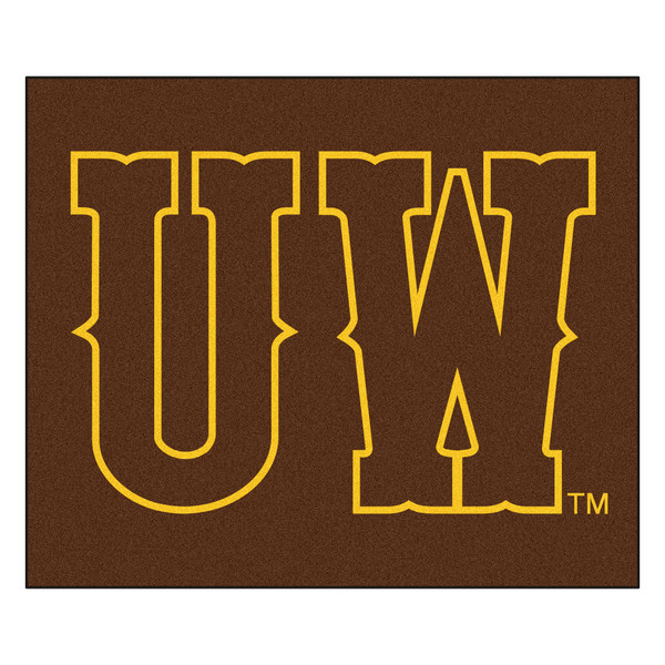 University of Wyoming - Wyoming Cowboys Tailgater Mat "UW" Logo Brown