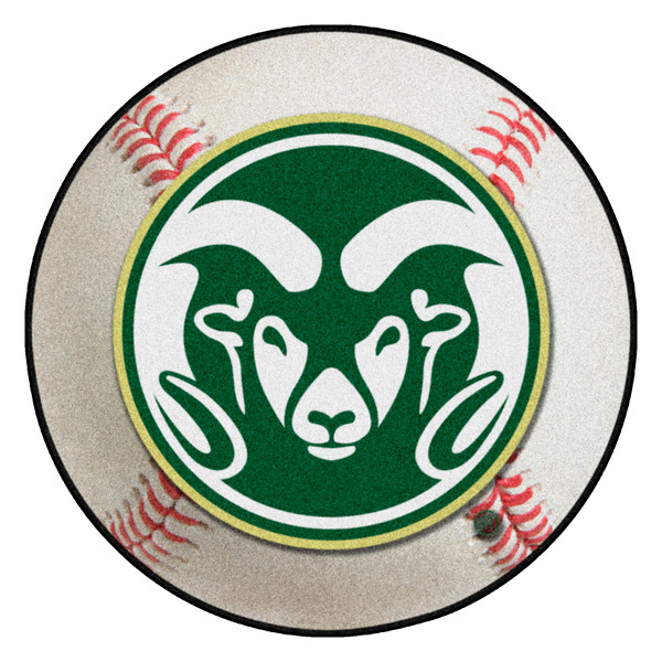 Colorado State University - Colorado State Rams Baseball Mat "Ram" Logo White