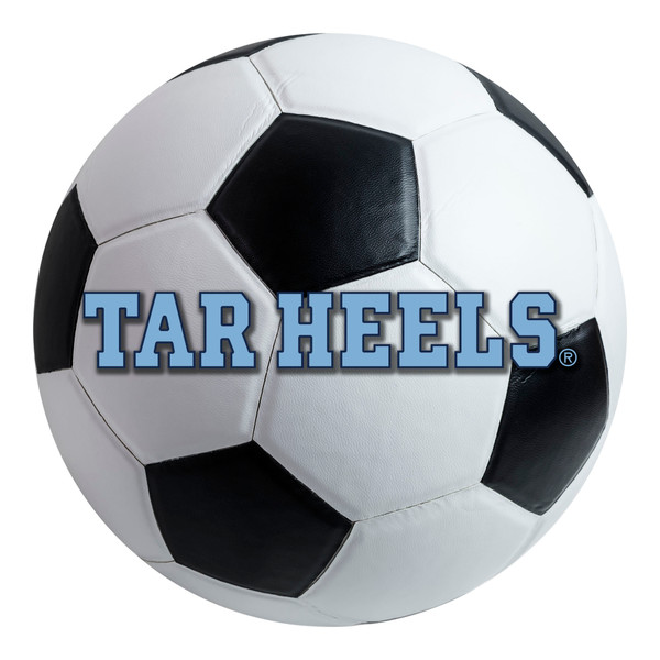 University of North Carolina at Chapel Hill - North Carolina Tar Heels Soccer Ball Mat "Tar Heel" Logo White