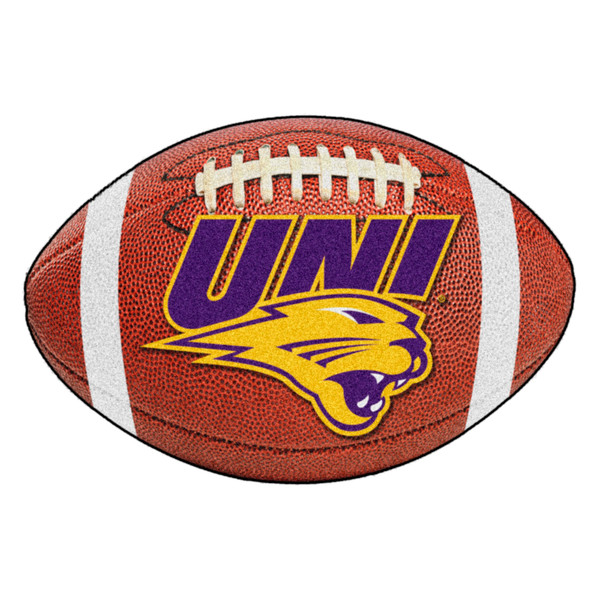 University of Northern Iowa - Northern Iowa Panthers Football Mat "UNI & Panther" Logo Brown